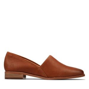 Clarks Pure Easy Loafers Dame Brune | CLK205TQD