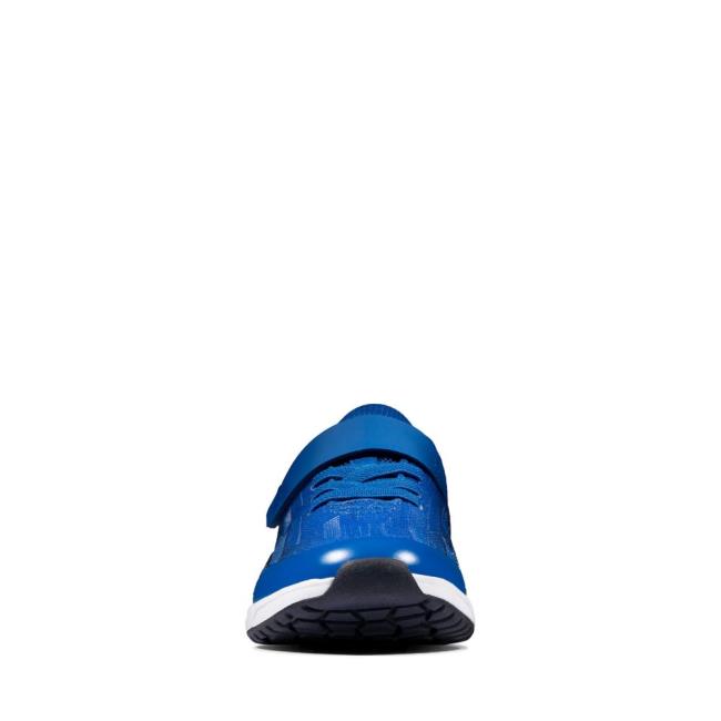 Clarks Aeon Pace Youth Sneakers Drenge Mørkeblå Blå | CLK031HRQ