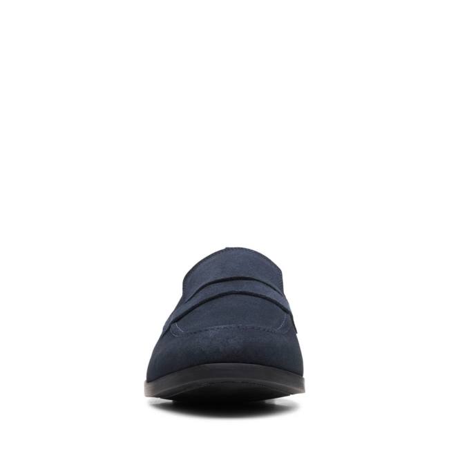 Clarks Bradish Ease Loafers Herre Mørkeblå | CLK708QKW