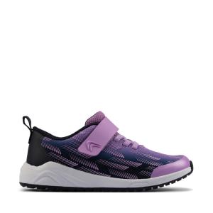 Clarks Aeon Pace Youth Sneakers Pige Lilla | CLK594PXK